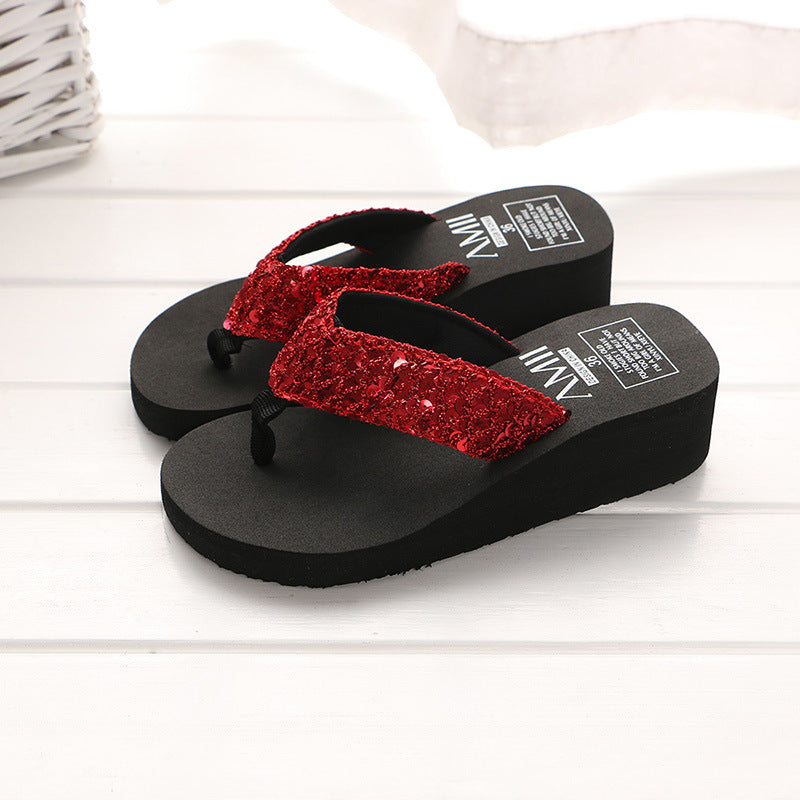 Zapatillas de lentejuelas de verano de eva al por mayor